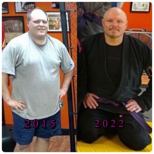 man loses weight with mma