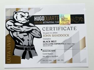 Luta Livre Black Belt Coach John Shaddock