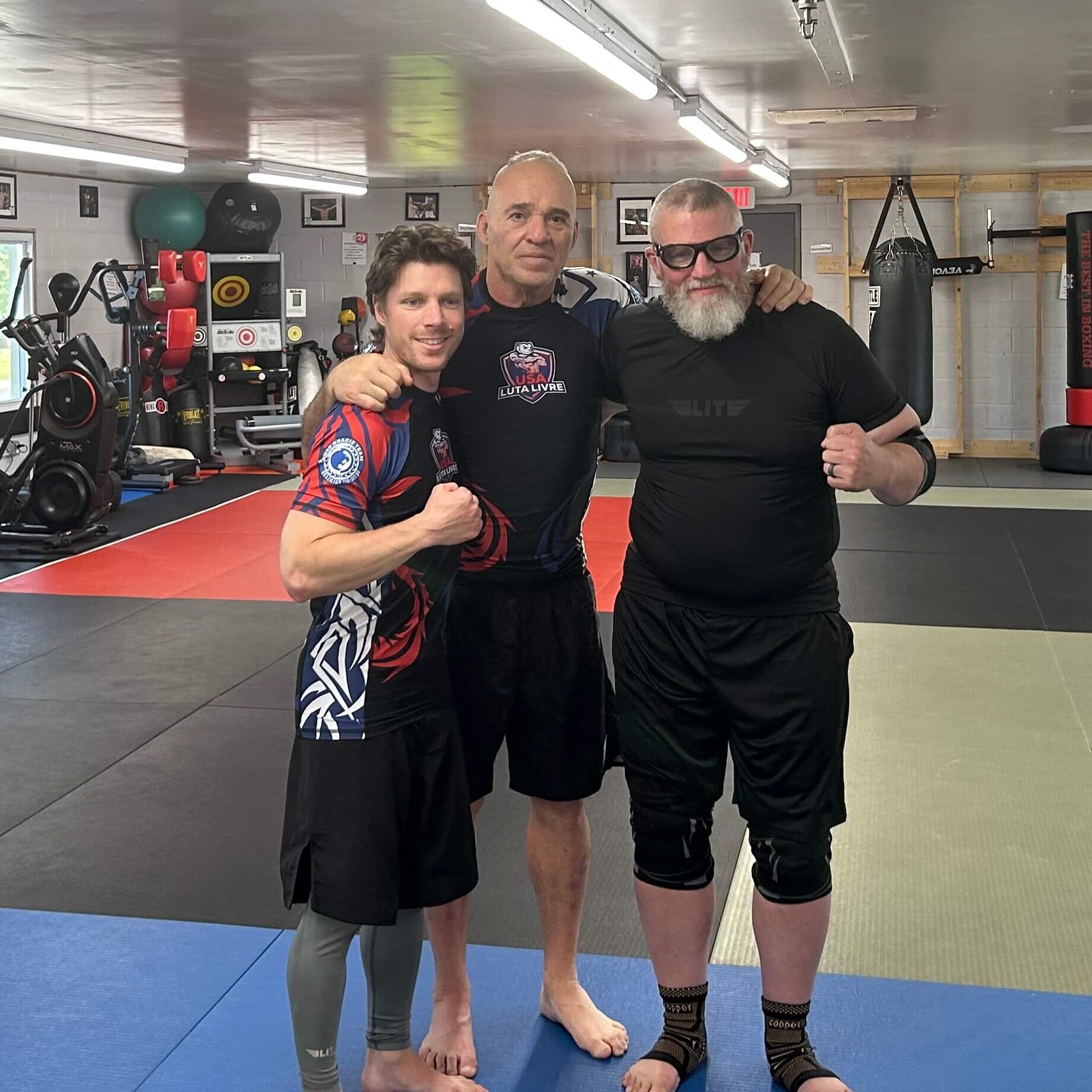 John Shaddock recieves his Black Belt in Luta Livre with Master Hugo Duarte 