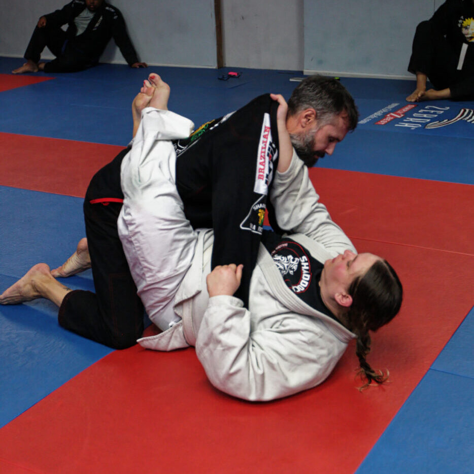 two men in Gaijin Ryu Jiu-Jitsu Class